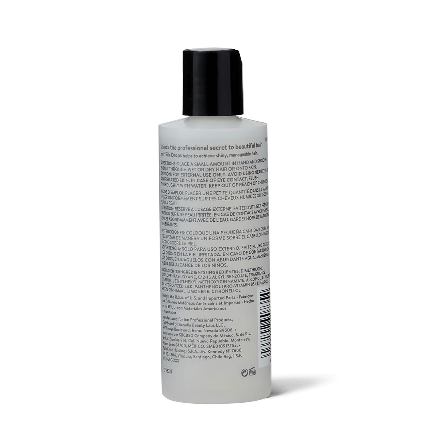 ion Silk Drops pump dispensing serum demonstrating controlled, mess-free use