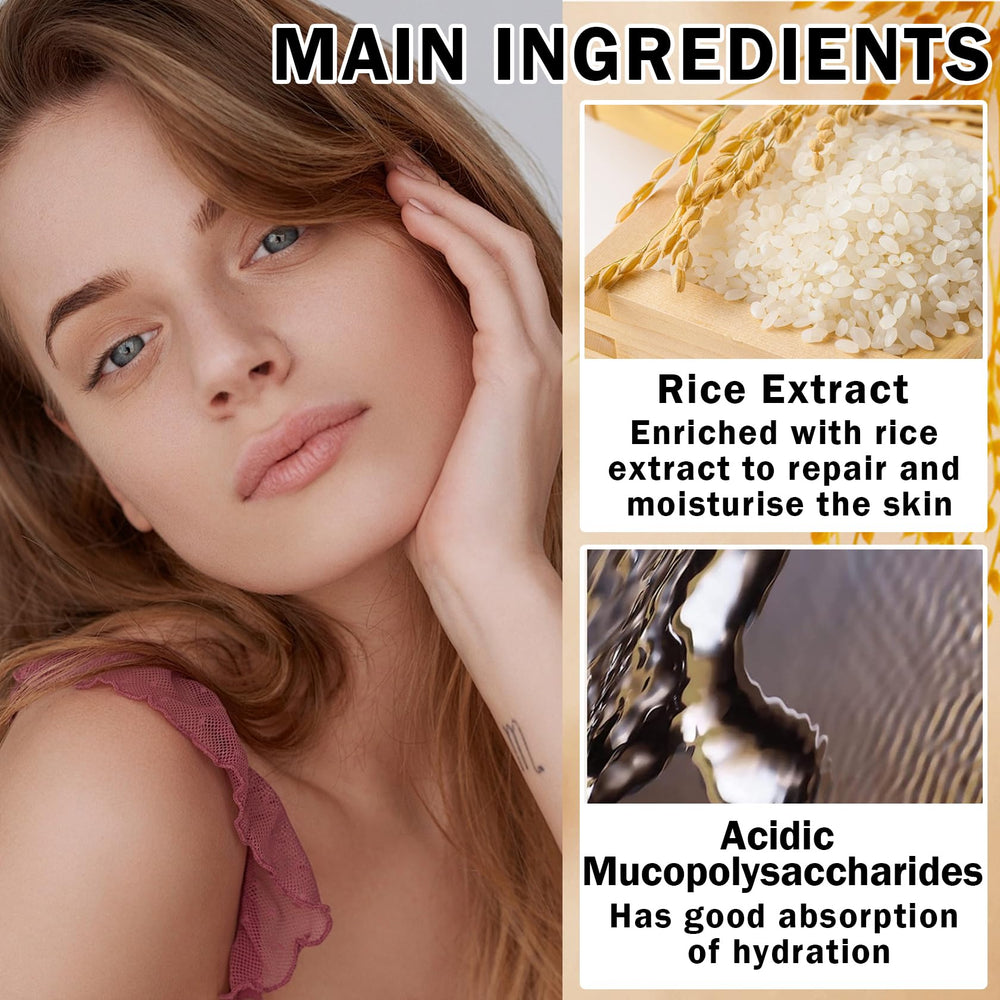 IONSGAKO close-up rice extract highlighting natural ingredient benefits