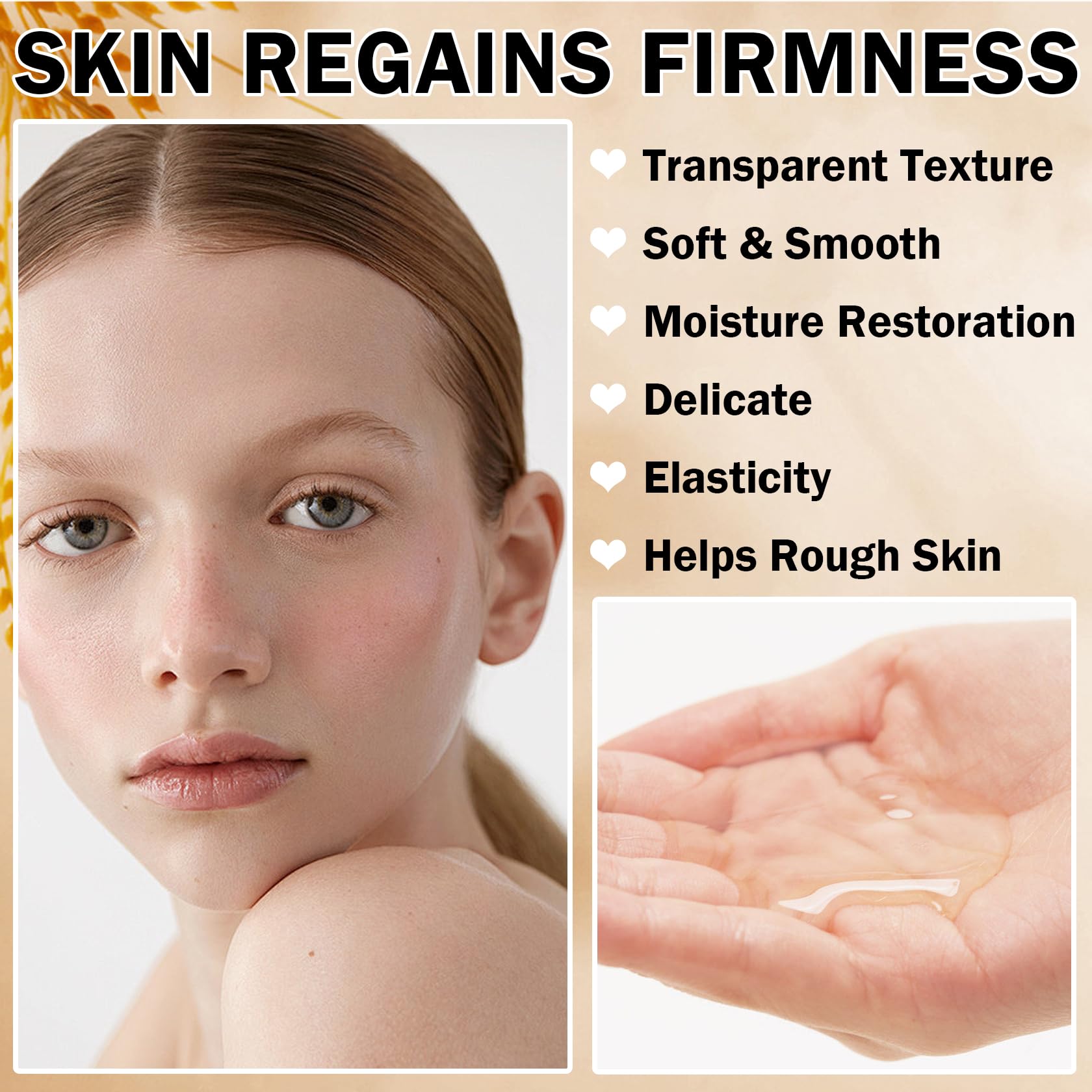 IONSGAKO applied on face in routine showing moisturizing effect