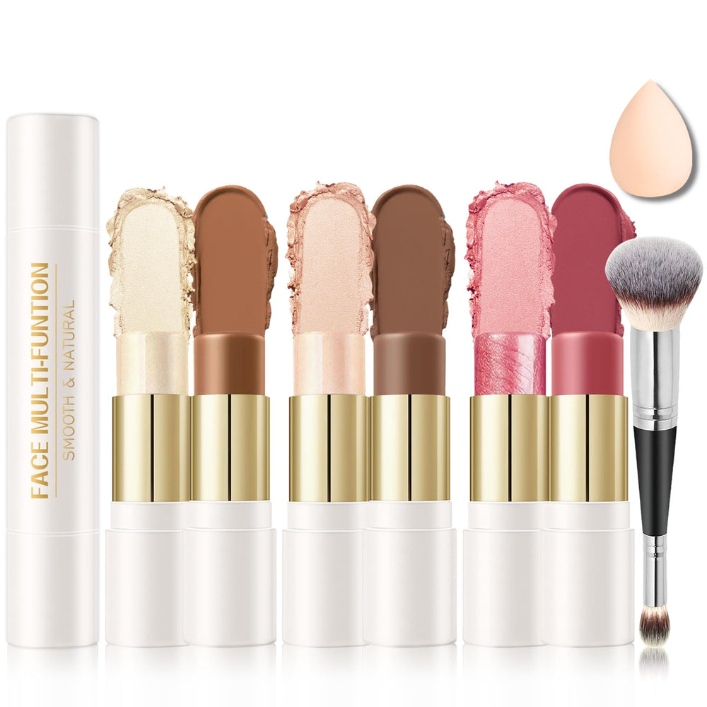 IONSGAKO front packaging showing full six-color contour kit and tools for easy travel