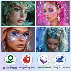 IONSGAKO gel texture swirl highlighting non-clumping glitter and buildable shine