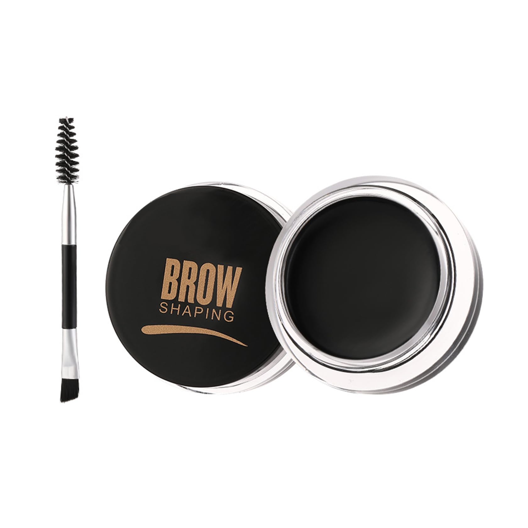IONSGAKO jar front view showing black pomade and compact packaging benefit convenience