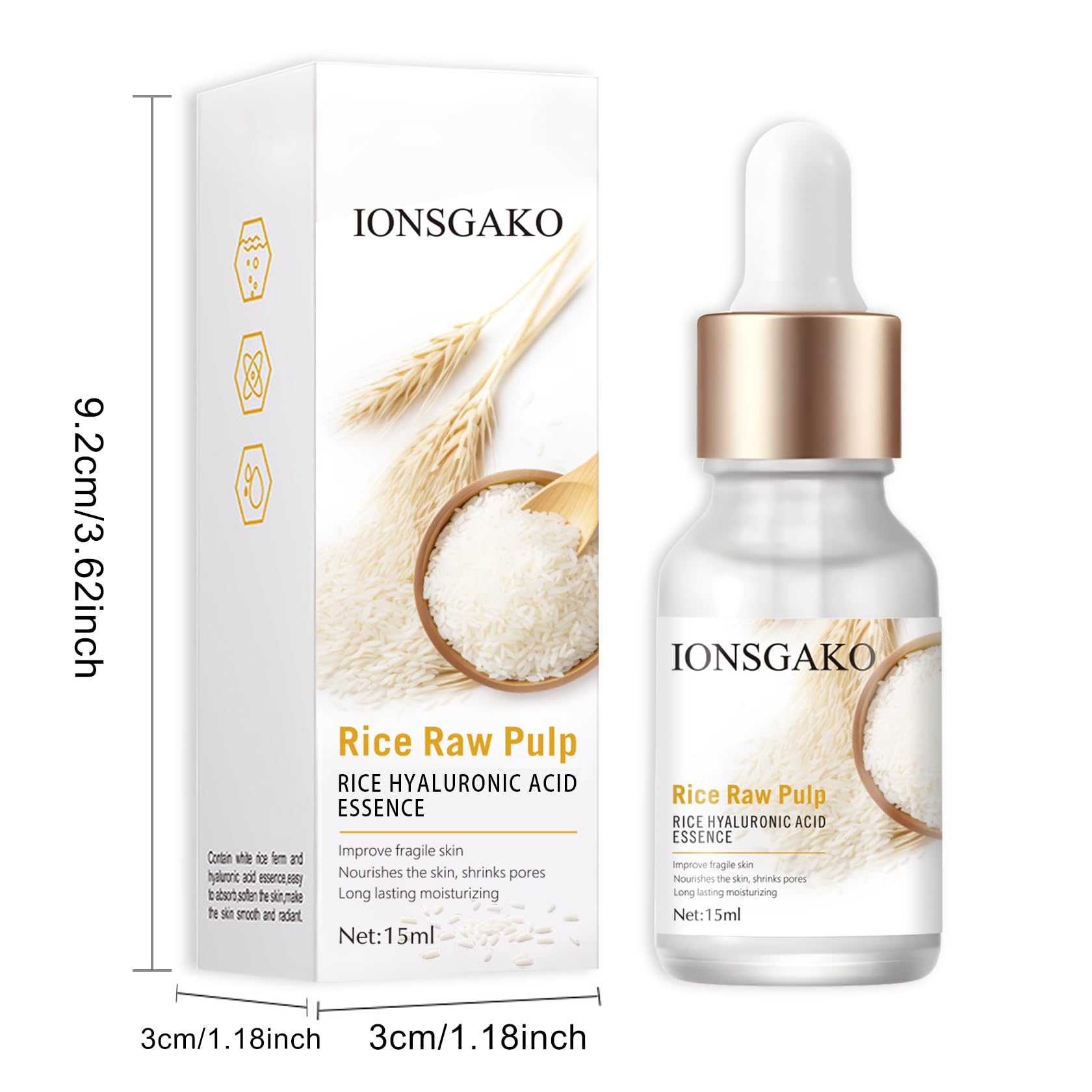 IONSGAKO product on bathroom shelf in lifestyle setting