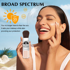 IONSGAKO used outdoors on a sunny day offering convenient sun protection and oil control