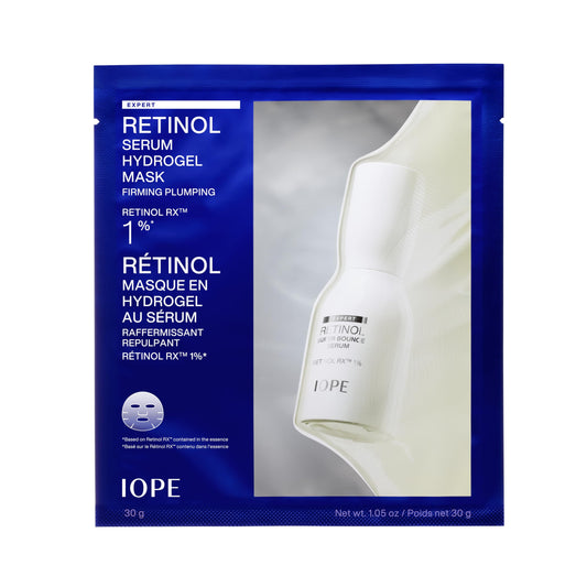 IOPE front packaging showing mask sachet and benefits