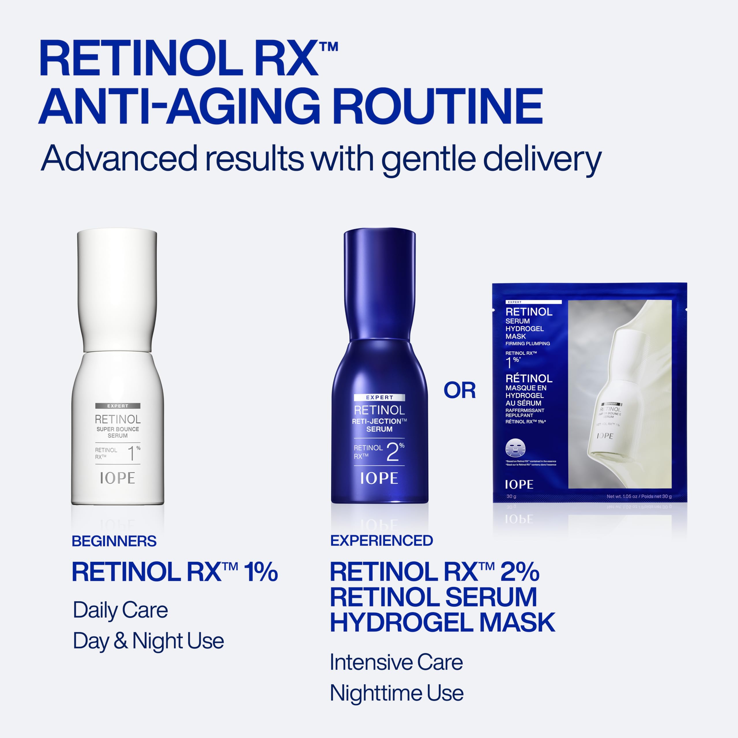 IOPE mask on bathroom vanity signaling pre-event radiance prep