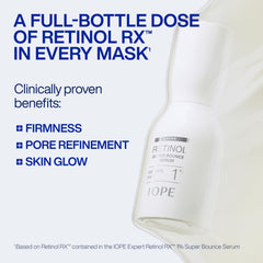 IOPE mask opened revealing hydrogel sheet and cooling effect