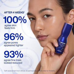 IOPE bottle on nightstand demonstrating evening-use skincare routine