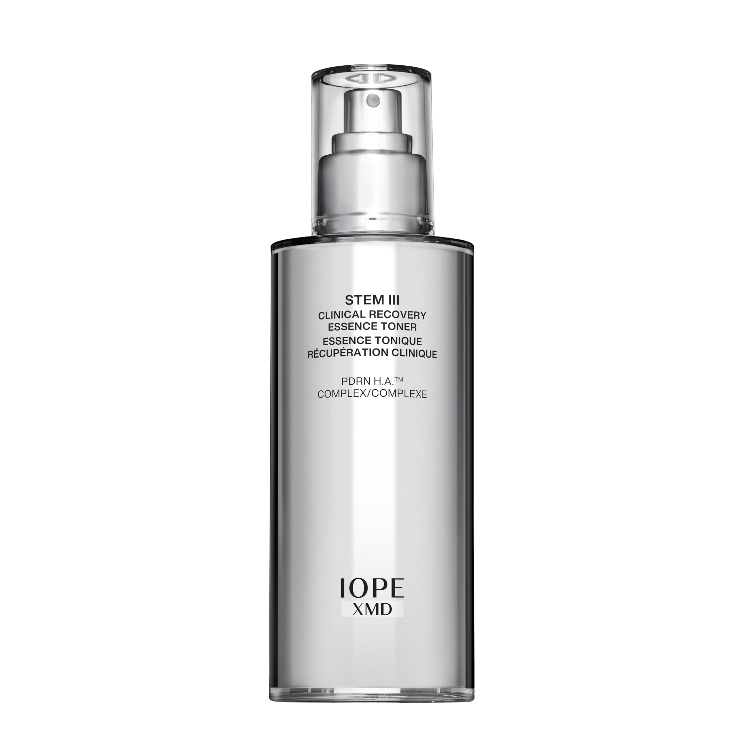IOPE XMD Stem III front packaging showing bottle and label benefits