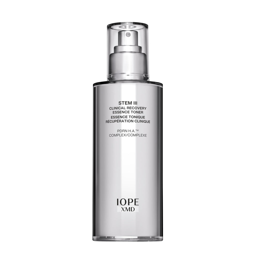 IOPE XMD Stem III front packaging showing bottle and label benefits