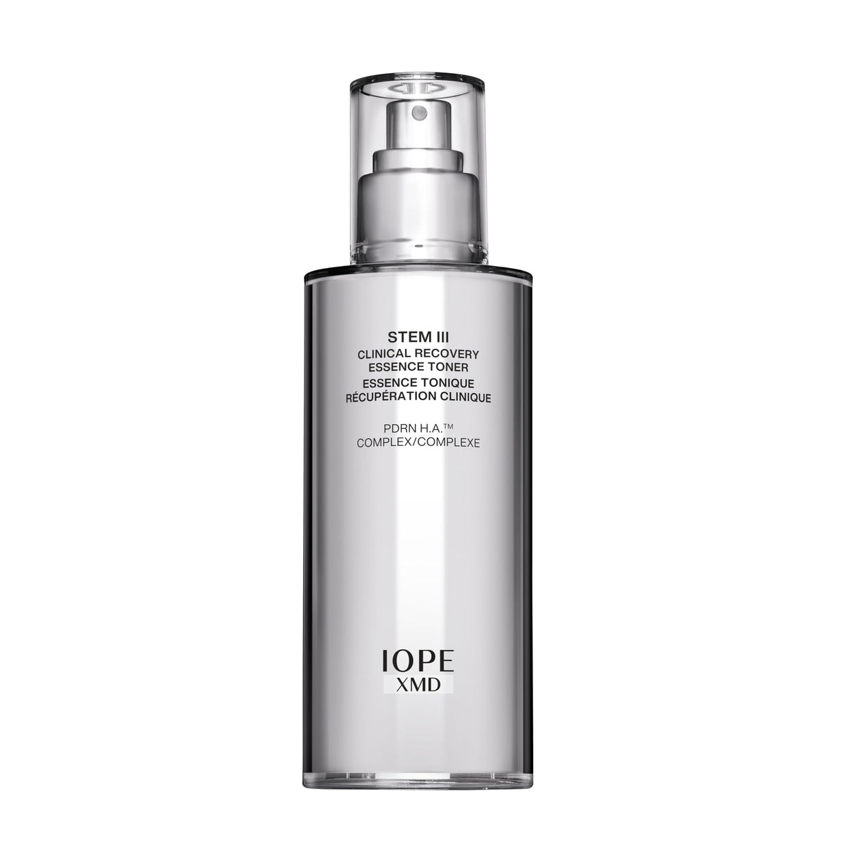 IOPE XMD Stem III front packaging showing bottle and label benefits
