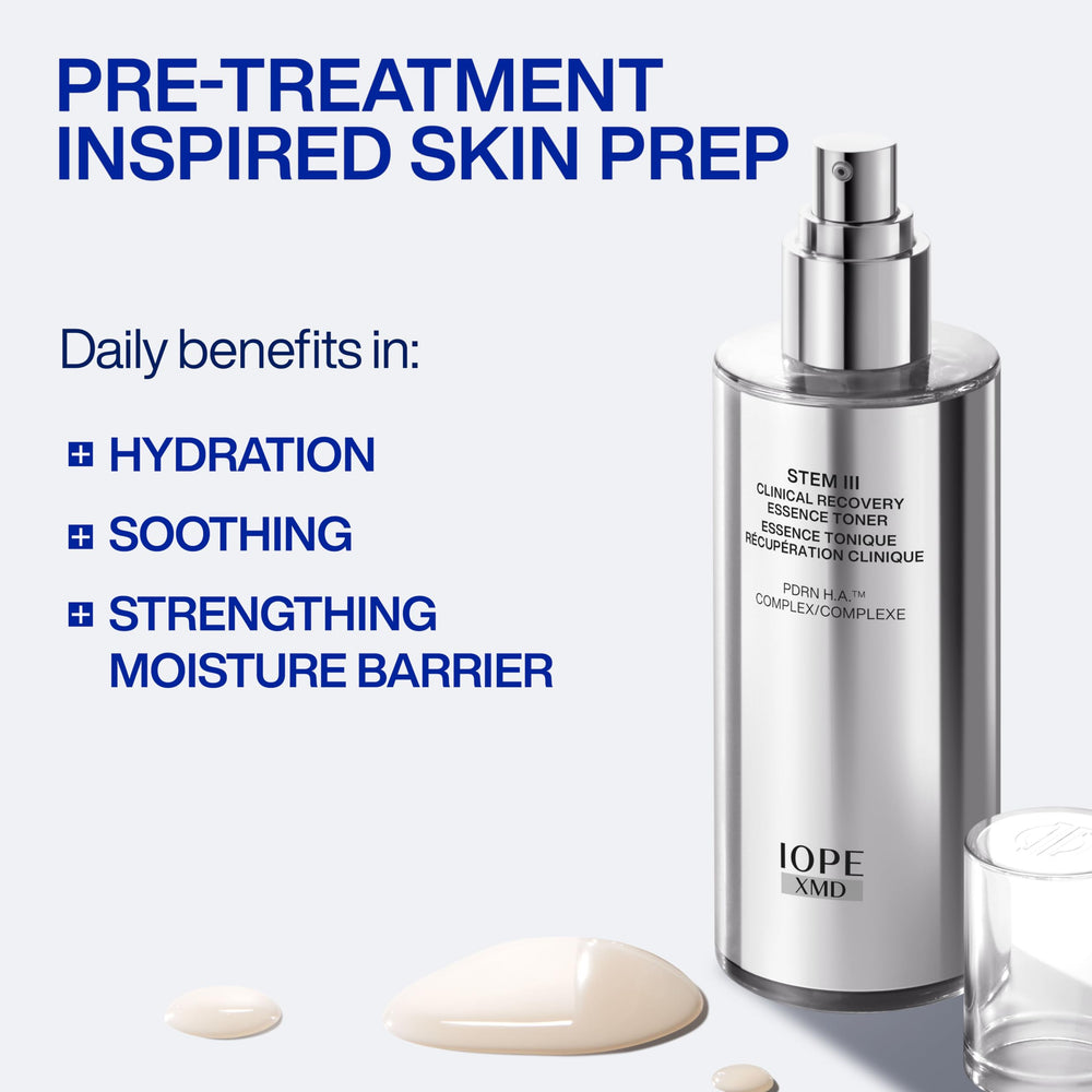 IOPE XMD Stem III pump dispense detail demonstrating easy application