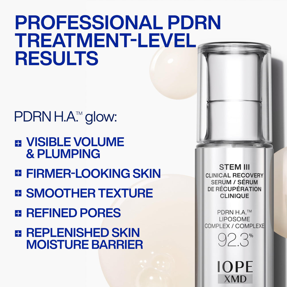IOPE serum texture drop on fingertip highlighting hydrating feel