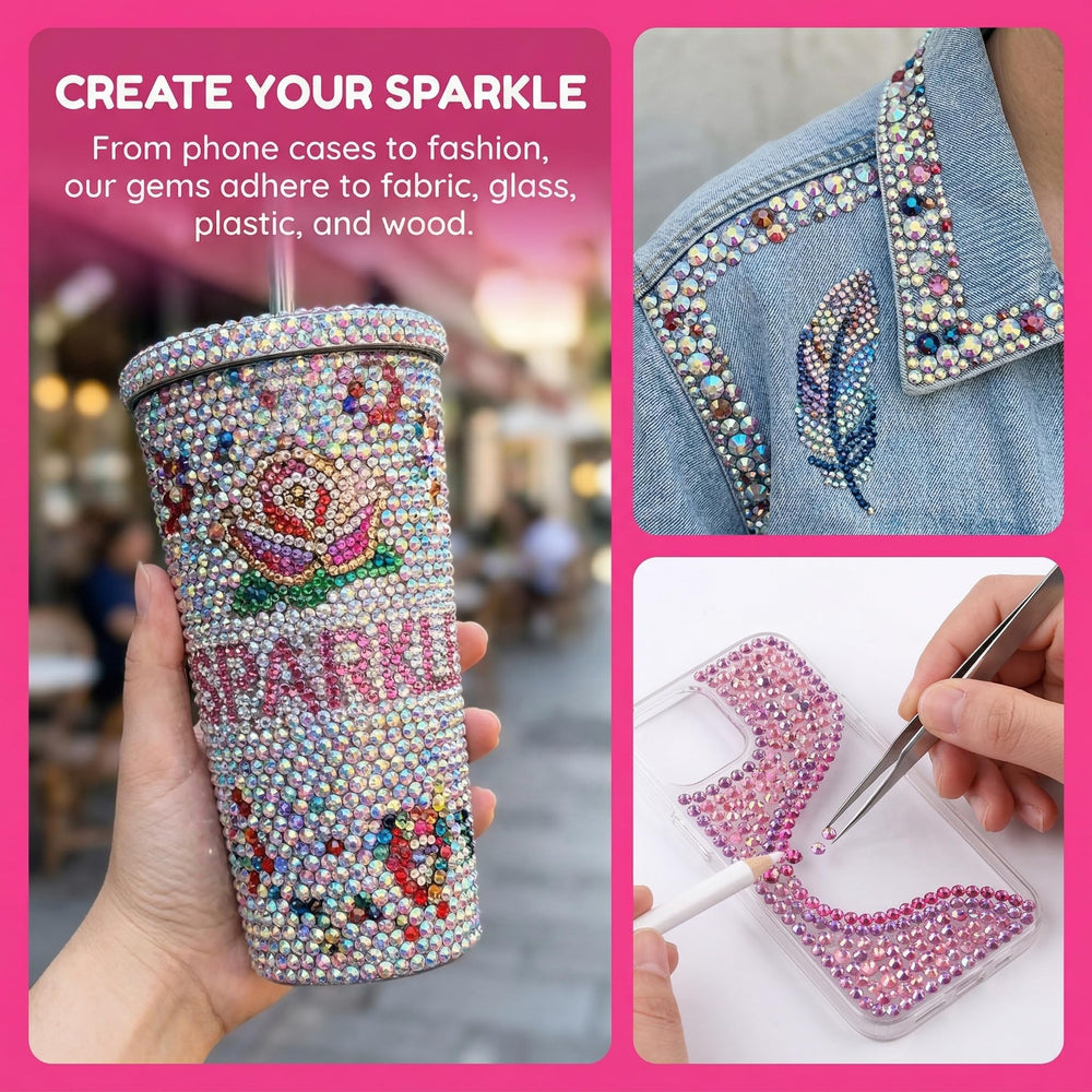 Iovsnim decorated tumbler in lifestyle scene highlighting durable shine