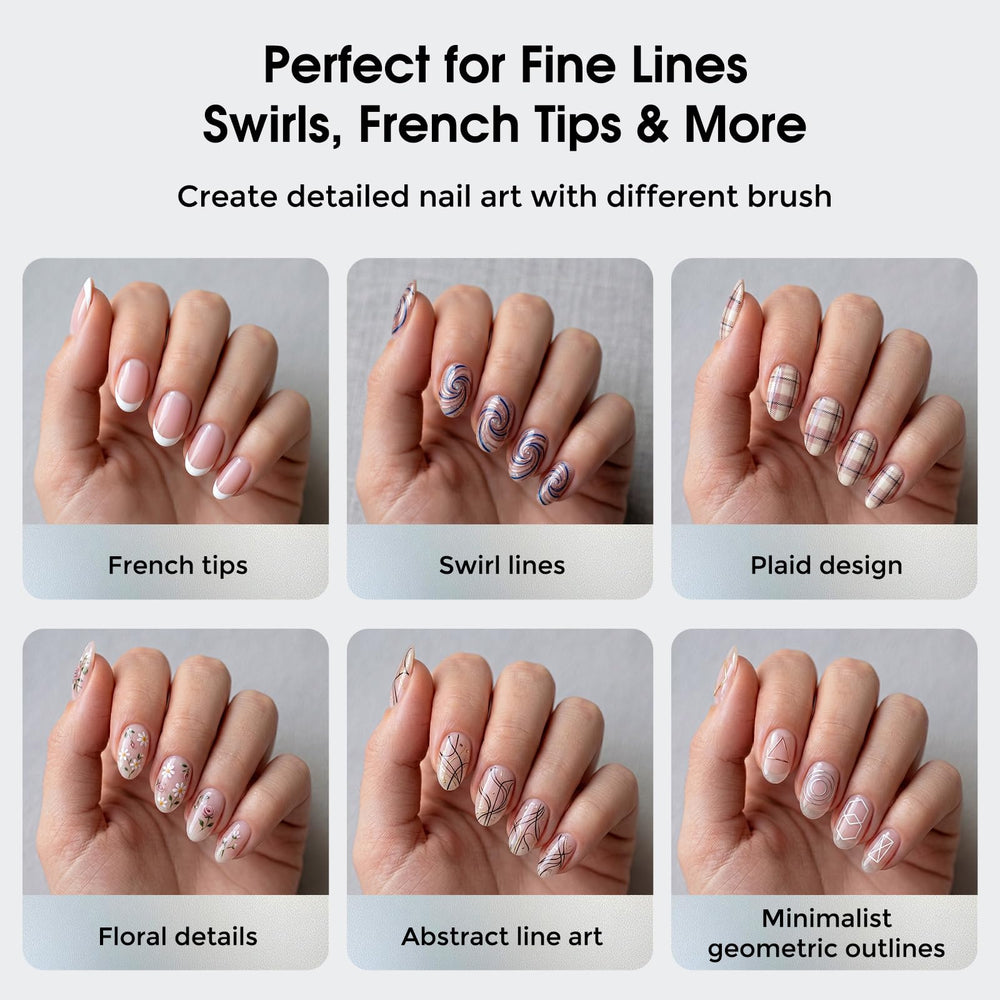 IPENCILLO close-up of tapered nylon bristles highlighting smooth tip for controlled strokes