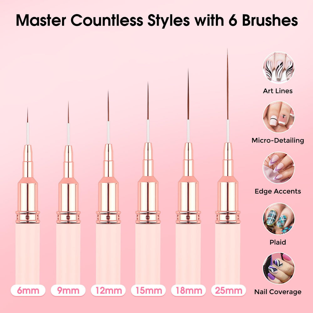 IPENCILLO close-up of nylon brush tips demonstrating fine bristles for precise, clean strokes