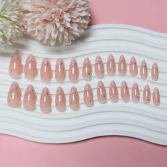 IQXGE nails beside a ruler illustrating size options and fit accuracy