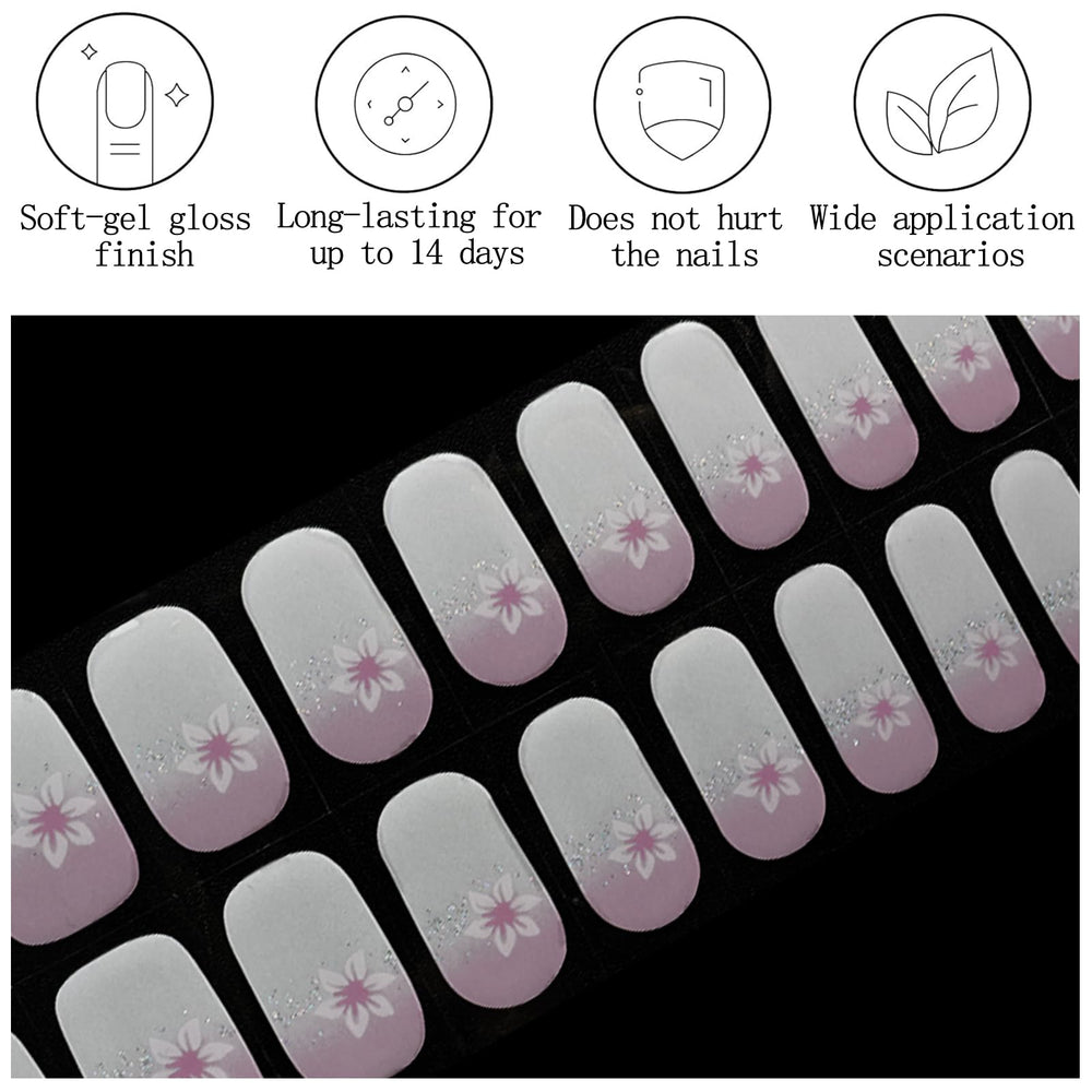 IQXGE strip size comparison on nail tips to choose the best fit for each nail