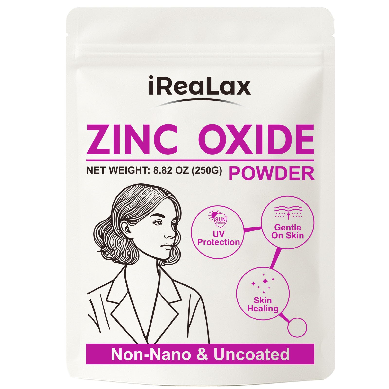 iReaLax front package showing pouch and label for clear identification and safe storage