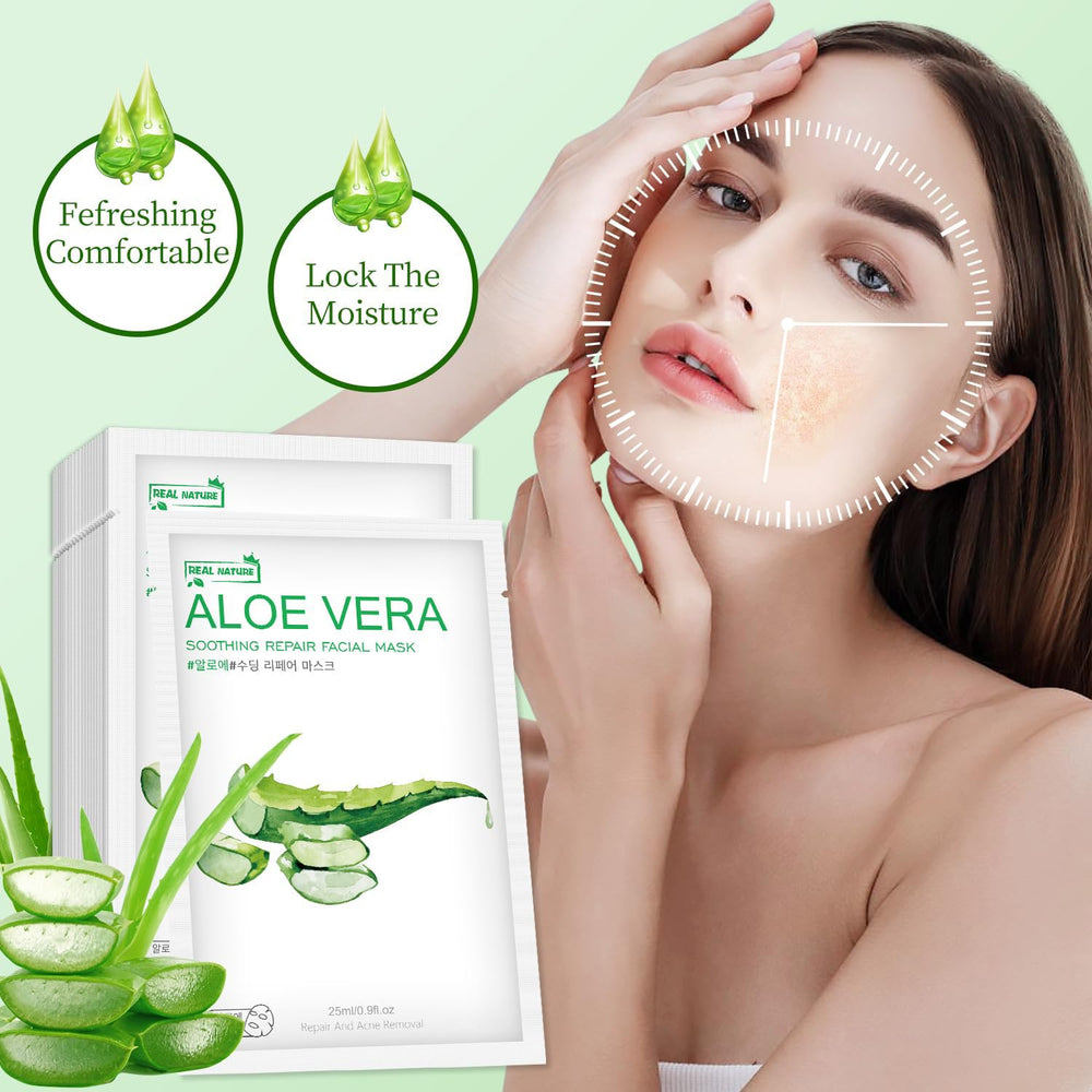 IREV sheet mask applied on face delivering soothing comfort