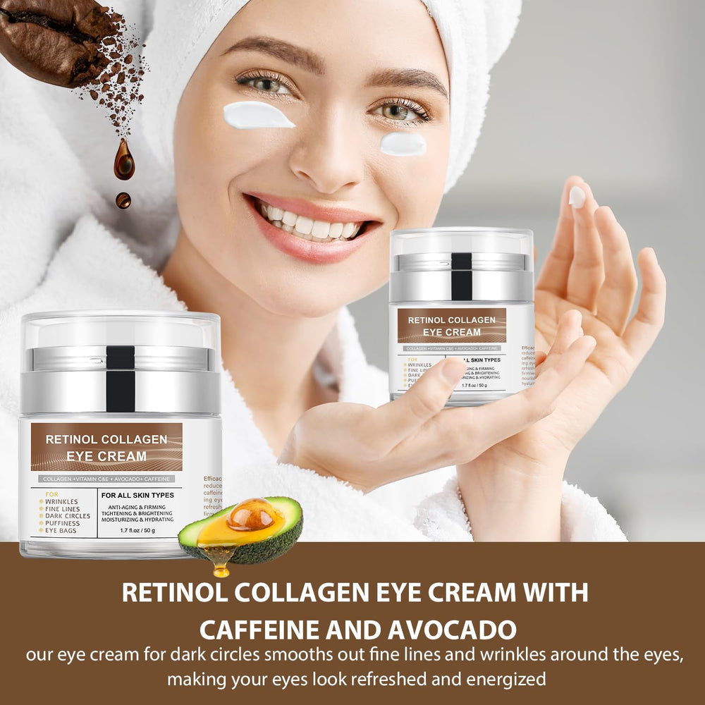 IREV fingertip applying small amount to under-eye area for gentle use