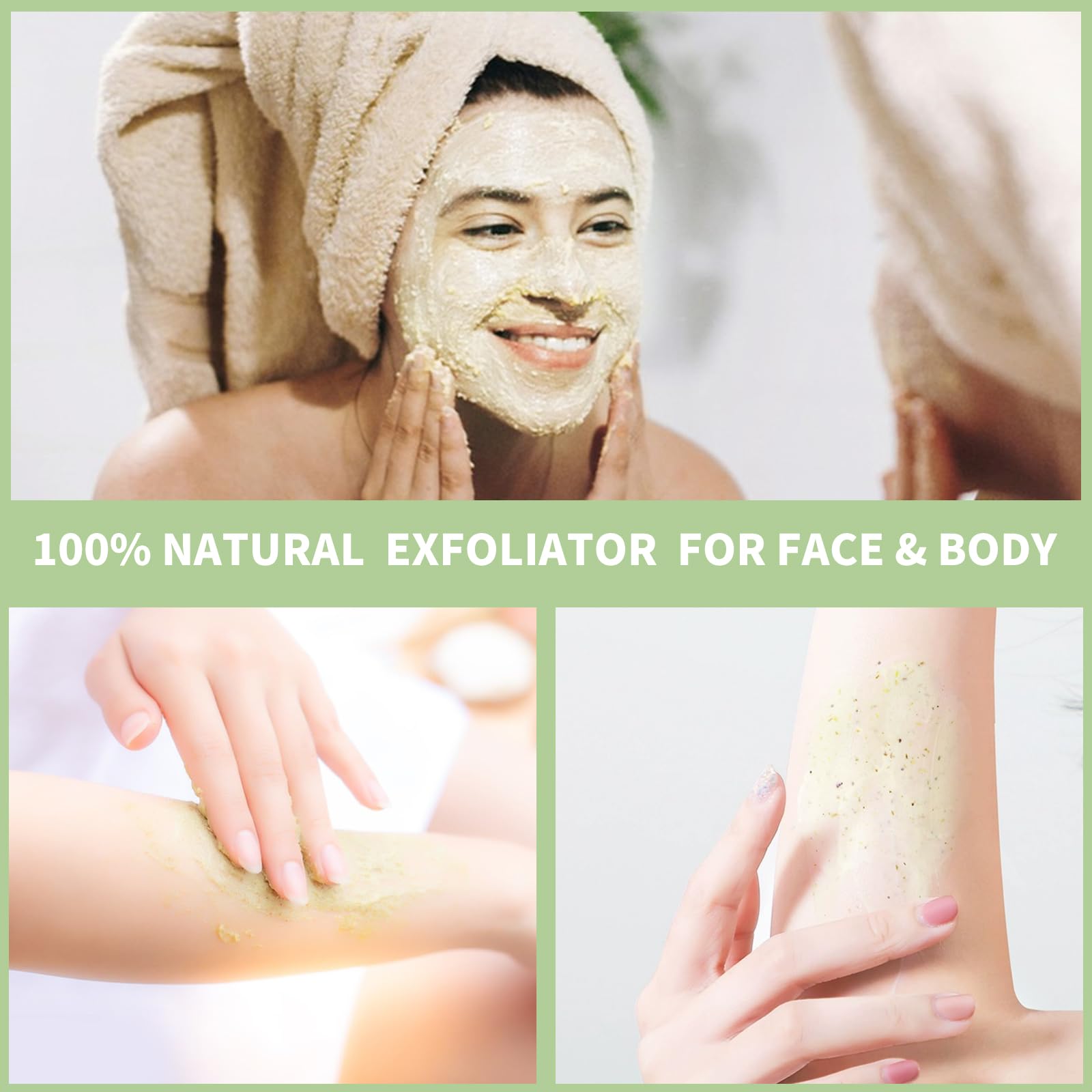 IREV before and after facial image highlighting clearer pores and improved texture