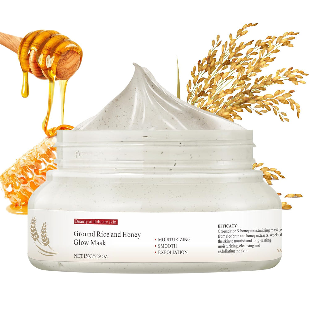 IREV front jar packaging showing rice and honey branding, conveys clarity