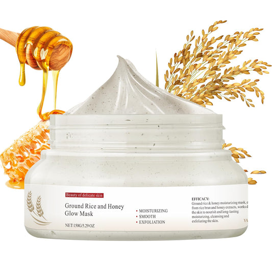 IREV front jar packaging showing rice and honey branding, conveys clarity