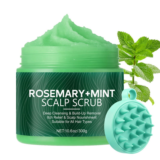 IREV front packaging showing bottle and rosemary mint scent benefit