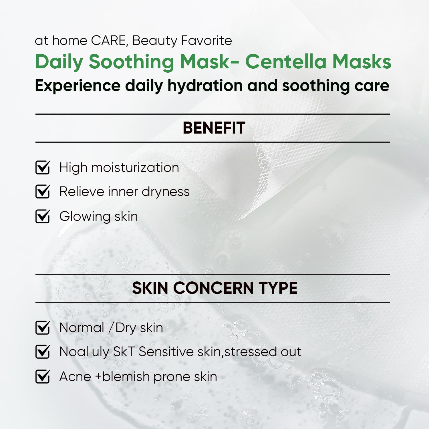 IREV centella leaf ingredient photo signaling natural calming benefit