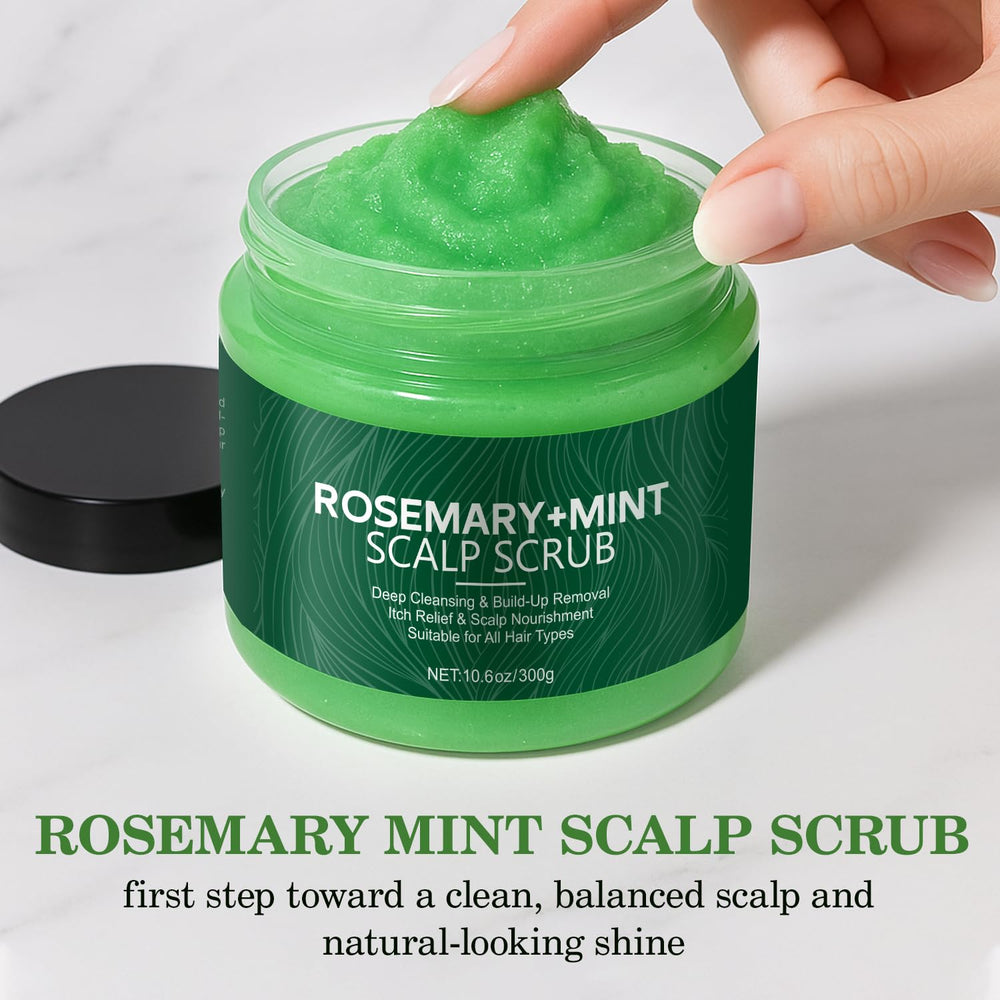IREV label close-up listing key ingredients for fresh rosemary mint benefit