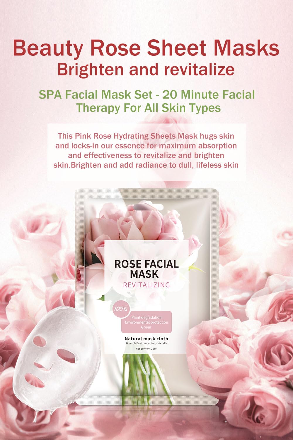 IREV mask applied on model displaying comfortable fit and calming effect