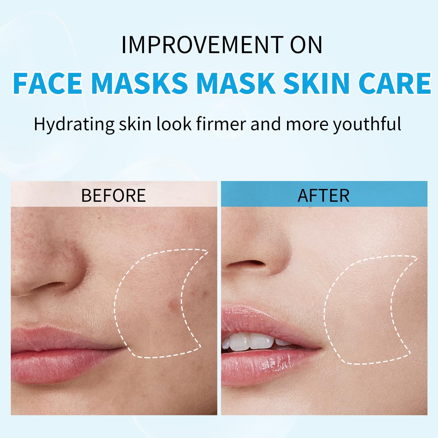 IREV mask worn on model demonstrating easy application