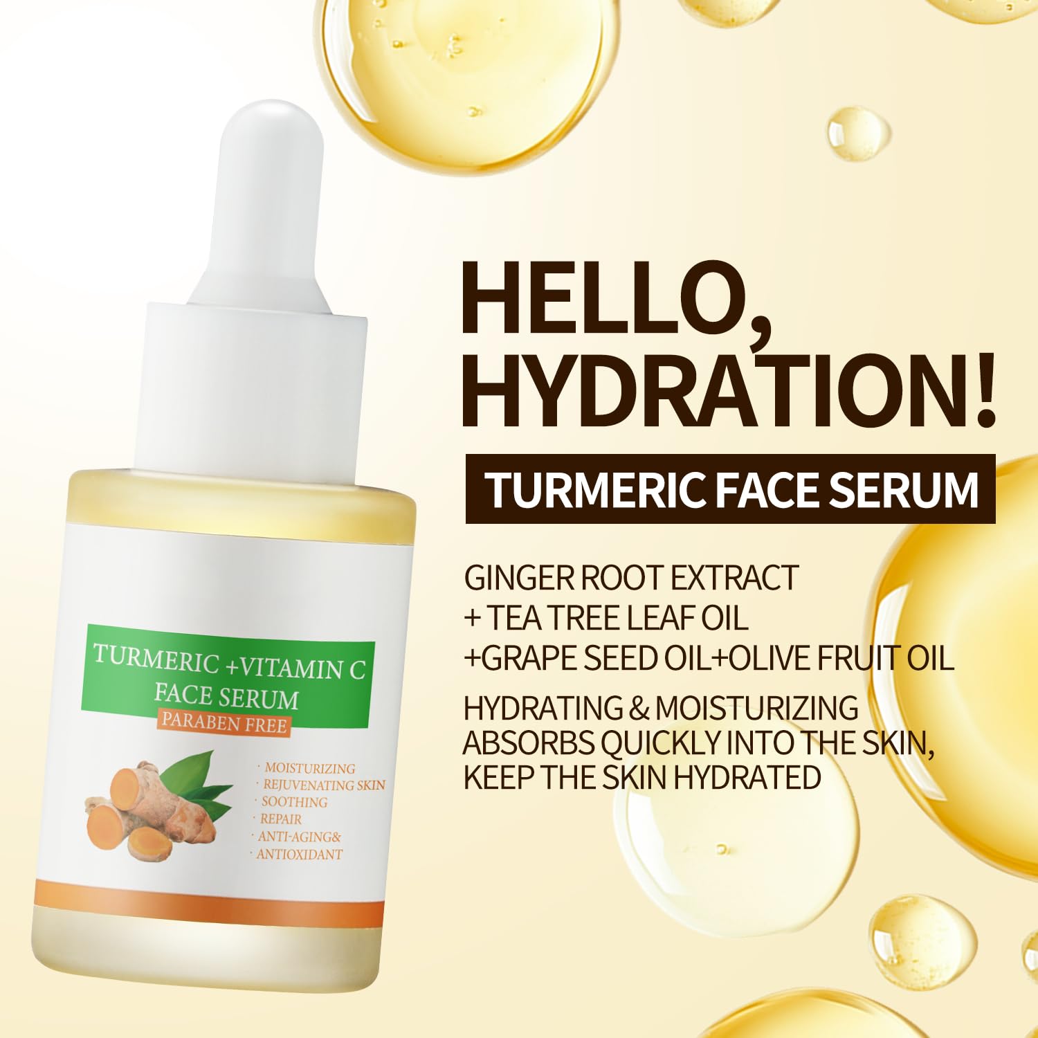 IREV texture close-up of lightweight serum demonstrating quick absorption