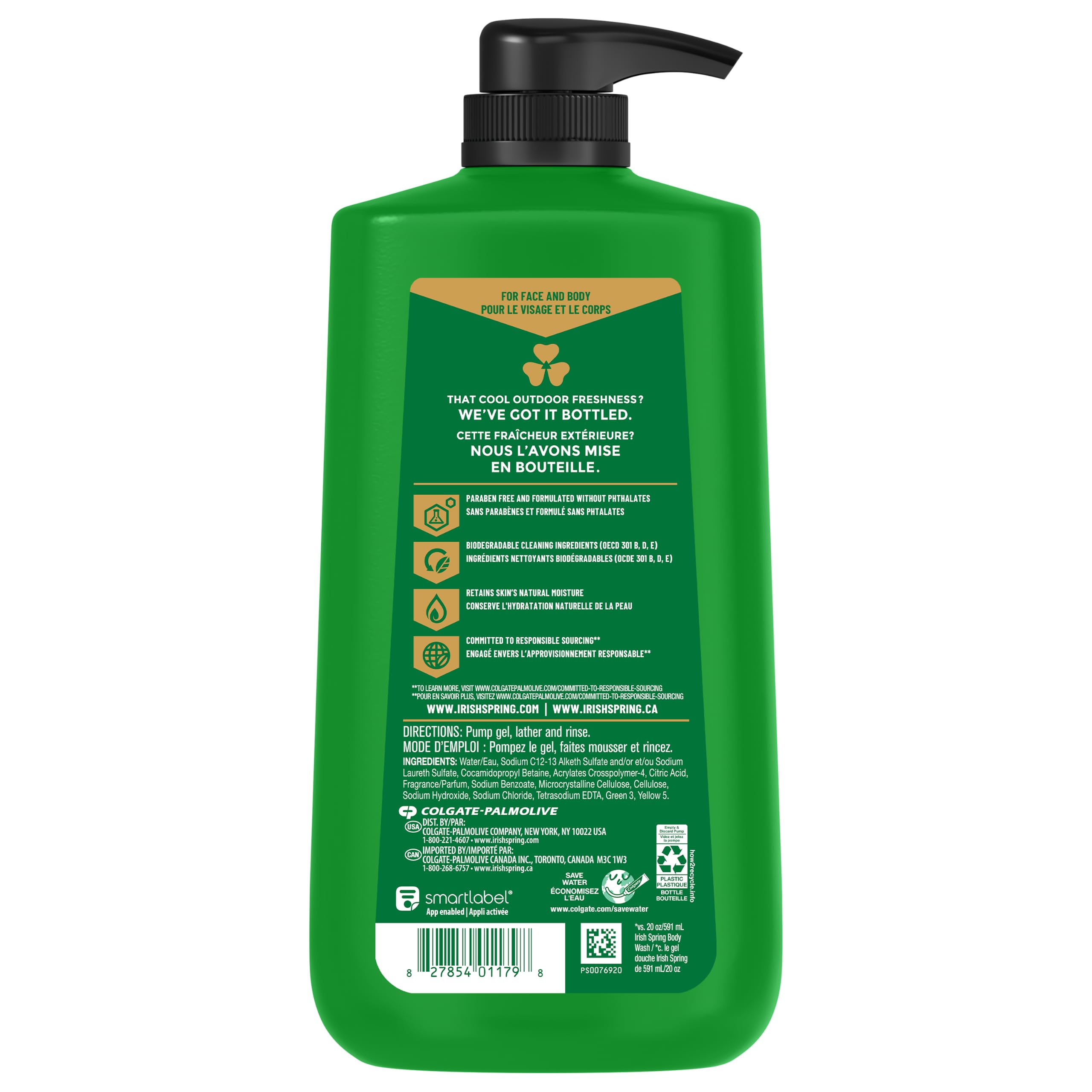 Post-shower grooming scene with Irish Spring showing long-lasting freshness