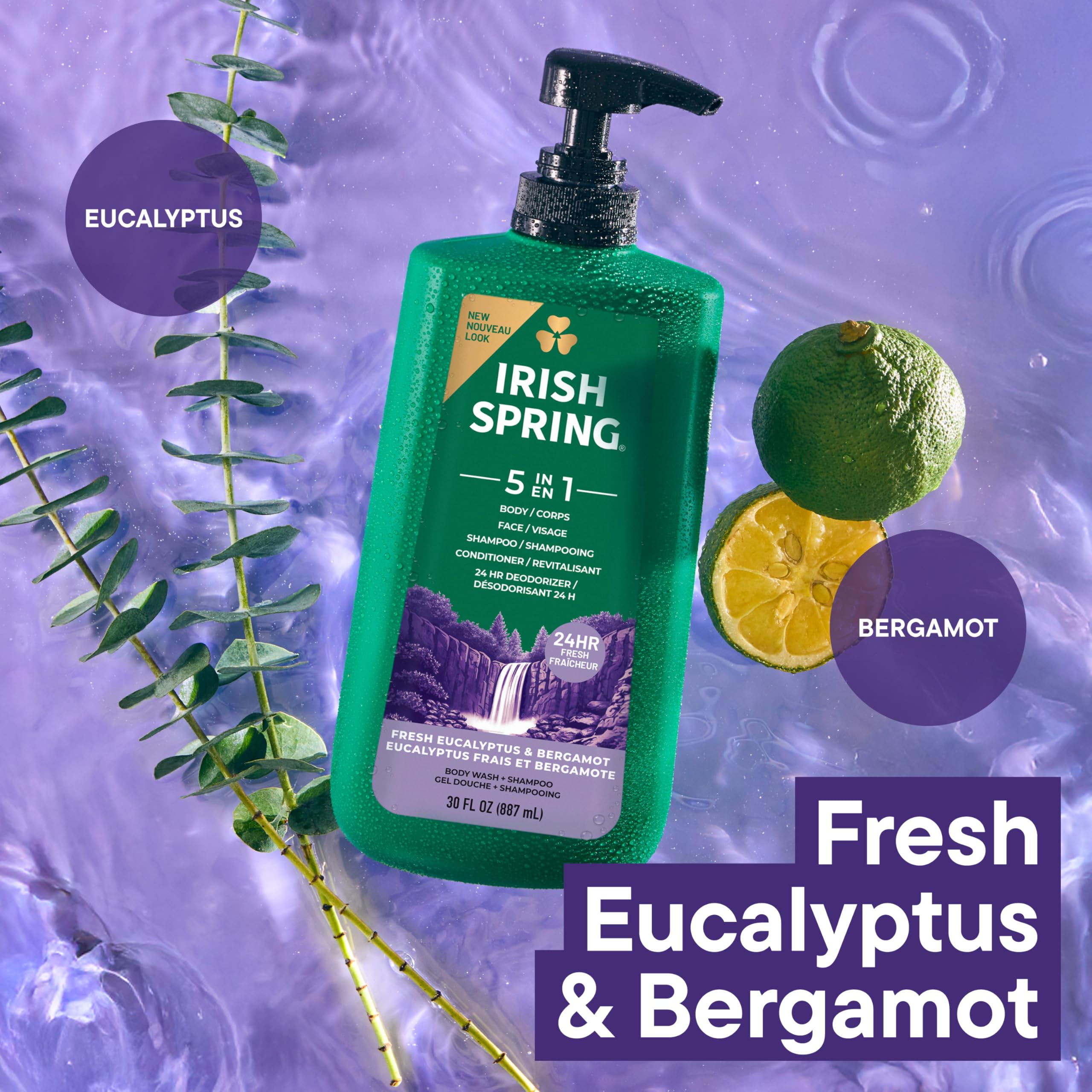 Irish Spring cap leakproof detail ensuring spill-free travel benefit