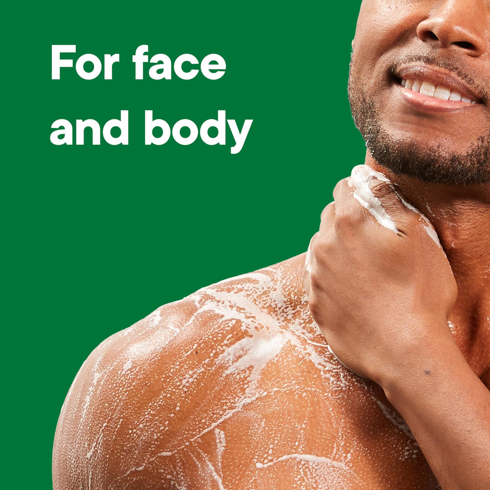 Irish Spring used as face wash foam showing gentle clean benefit