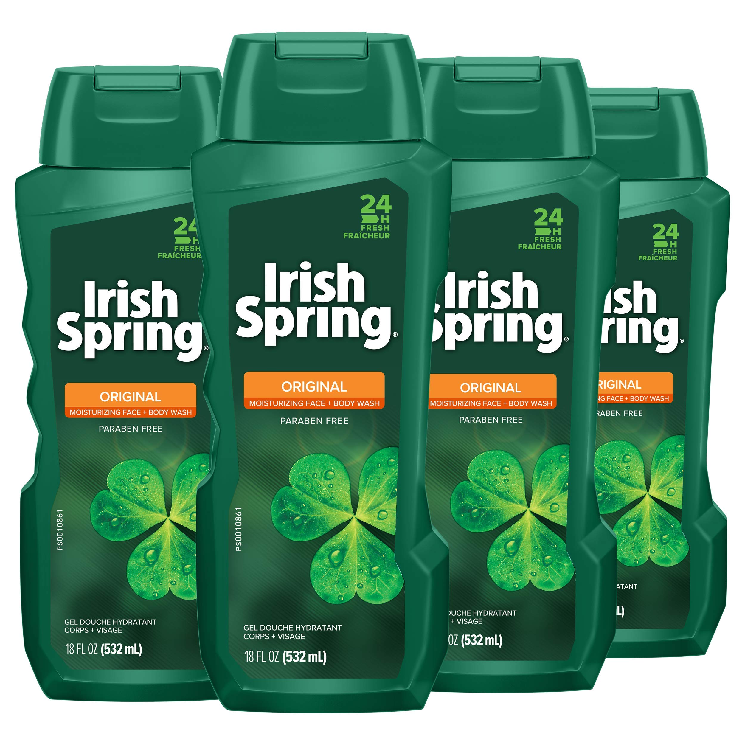 Colgate Irish Spring front packaging showing original scent and size benefit