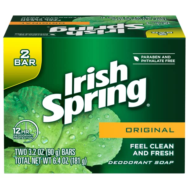 Irish Spring lather foam on hands showing rich suds for thorough cleansing