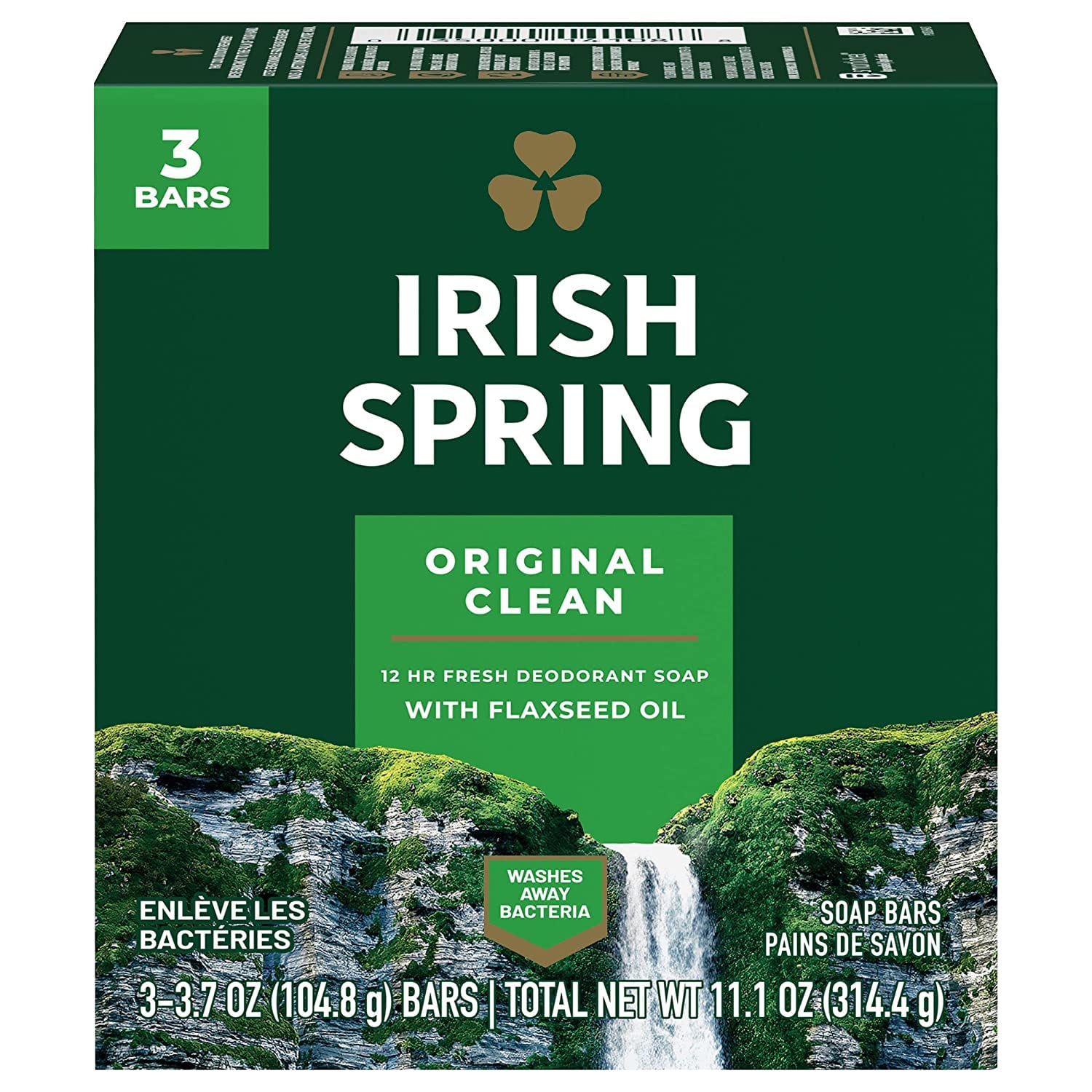Irish Spring individual wraps opened showing sealed bars and freshness preservation benefit
