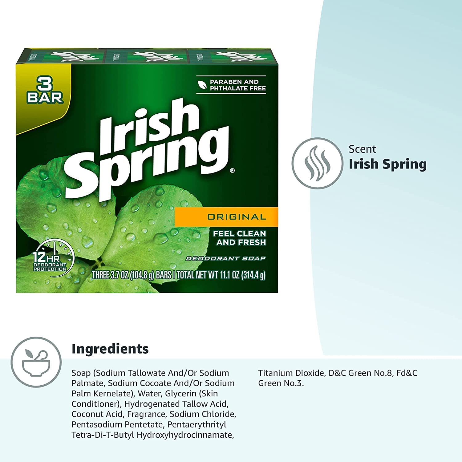 Irish Spring bar inside travel bag showing portability and travel-ready benefit