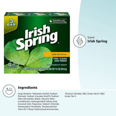 Irish Spring bar inside travel bag showing portability and travel-ready benefit