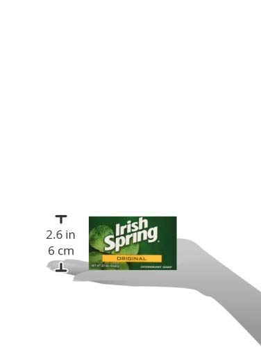 Two Irish Spring bars arranged to display pack quantity and value