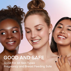 irreshine patch under light makeup illustrating subtle smoothing benefit