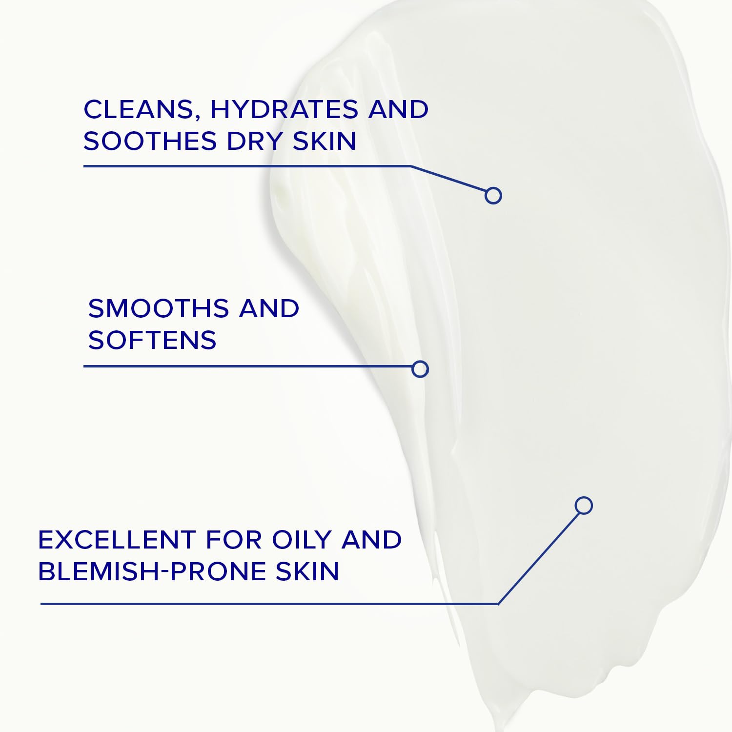 iS CLINICAL close-up of creamy texture demonstrating hydrating, non-stripping feel