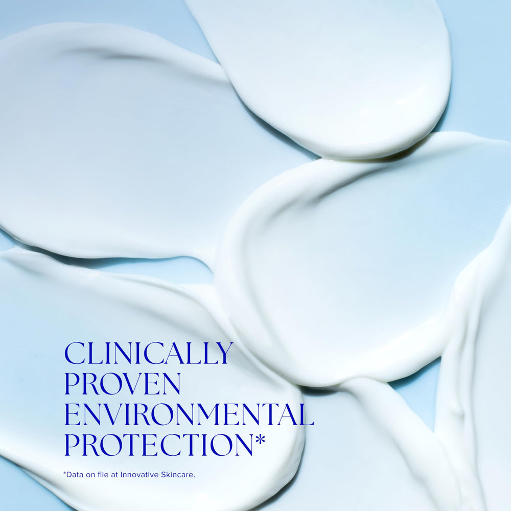 iS CLINICAL tube beside ruler showing compact packaging and travel convenience