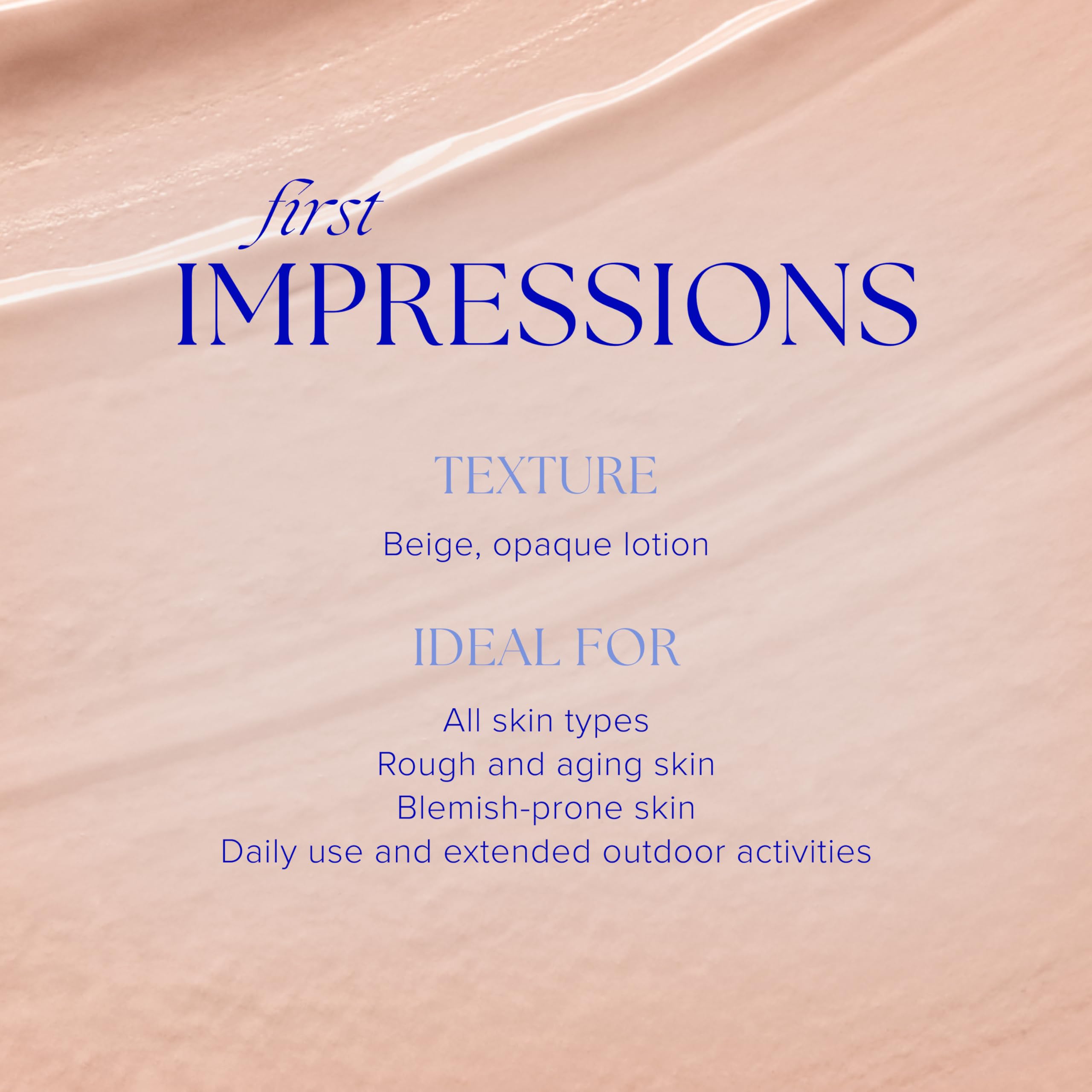 iS CLINICAL texture close-up illustrating ultra-sheer creamy finish and smooth spread