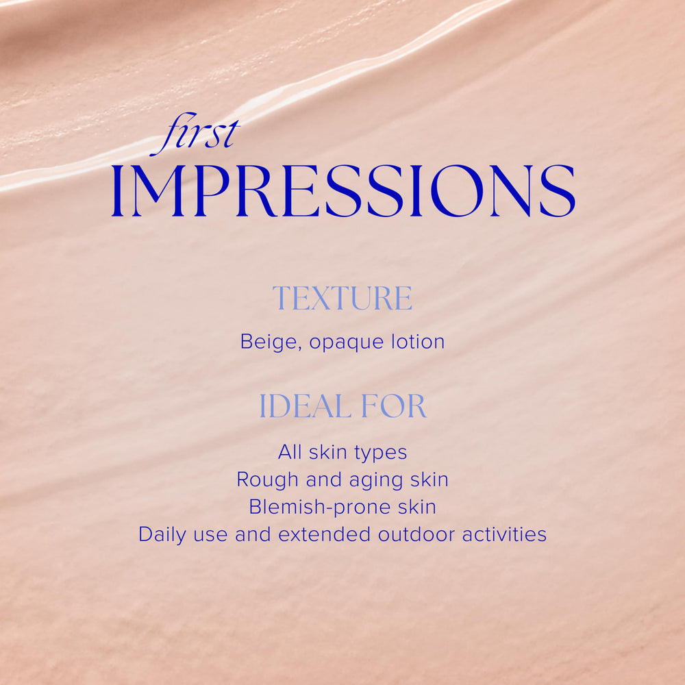 iS CLINICAL texture close-up illustrating ultra-sheer creamy finish and smooth spread