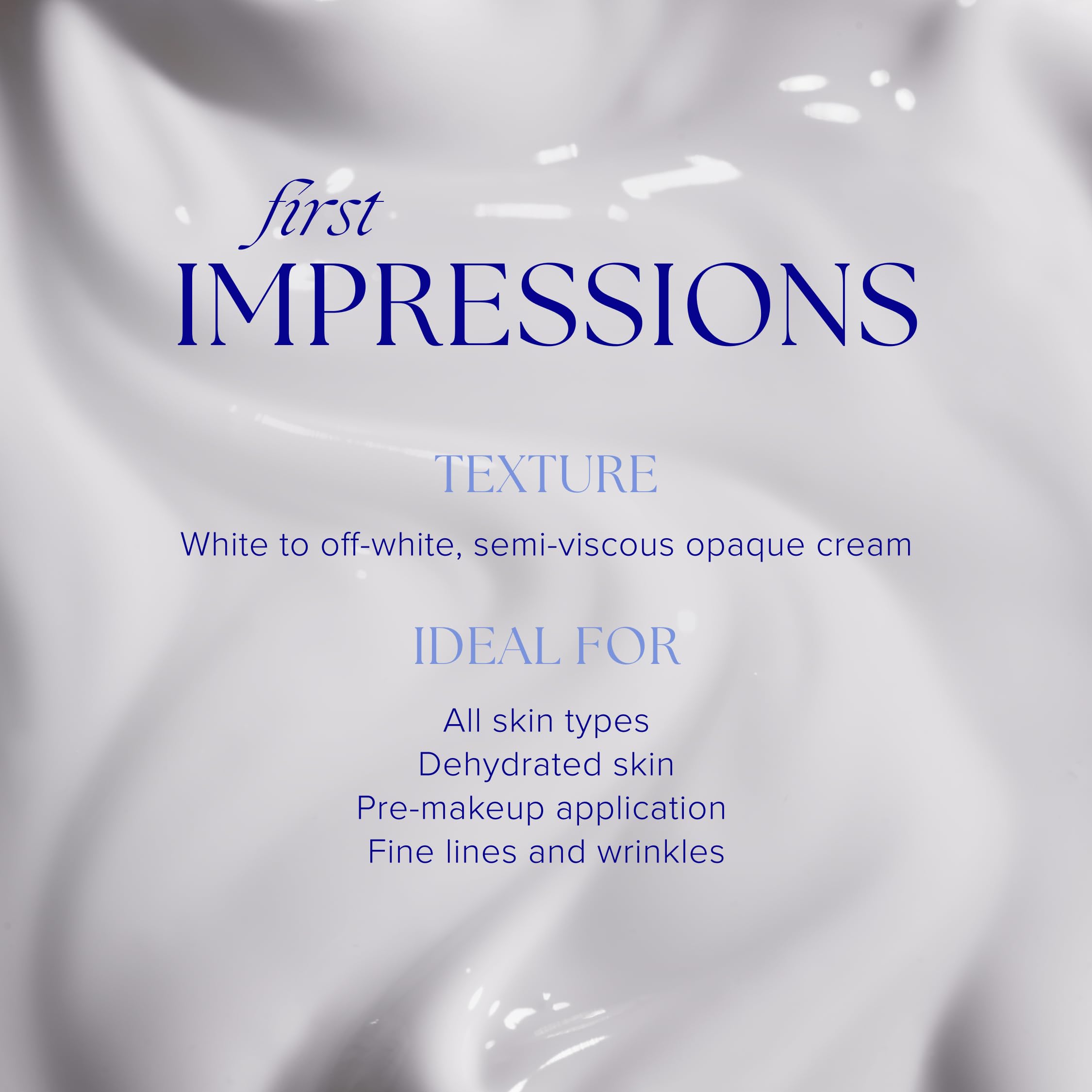 iS CLINICAL texture close-up demonstrating lightweight emulsion for fast absorption