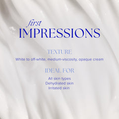 iS CLINICAL cream texture close-up demonstrating lightweight hydrating finish benefit